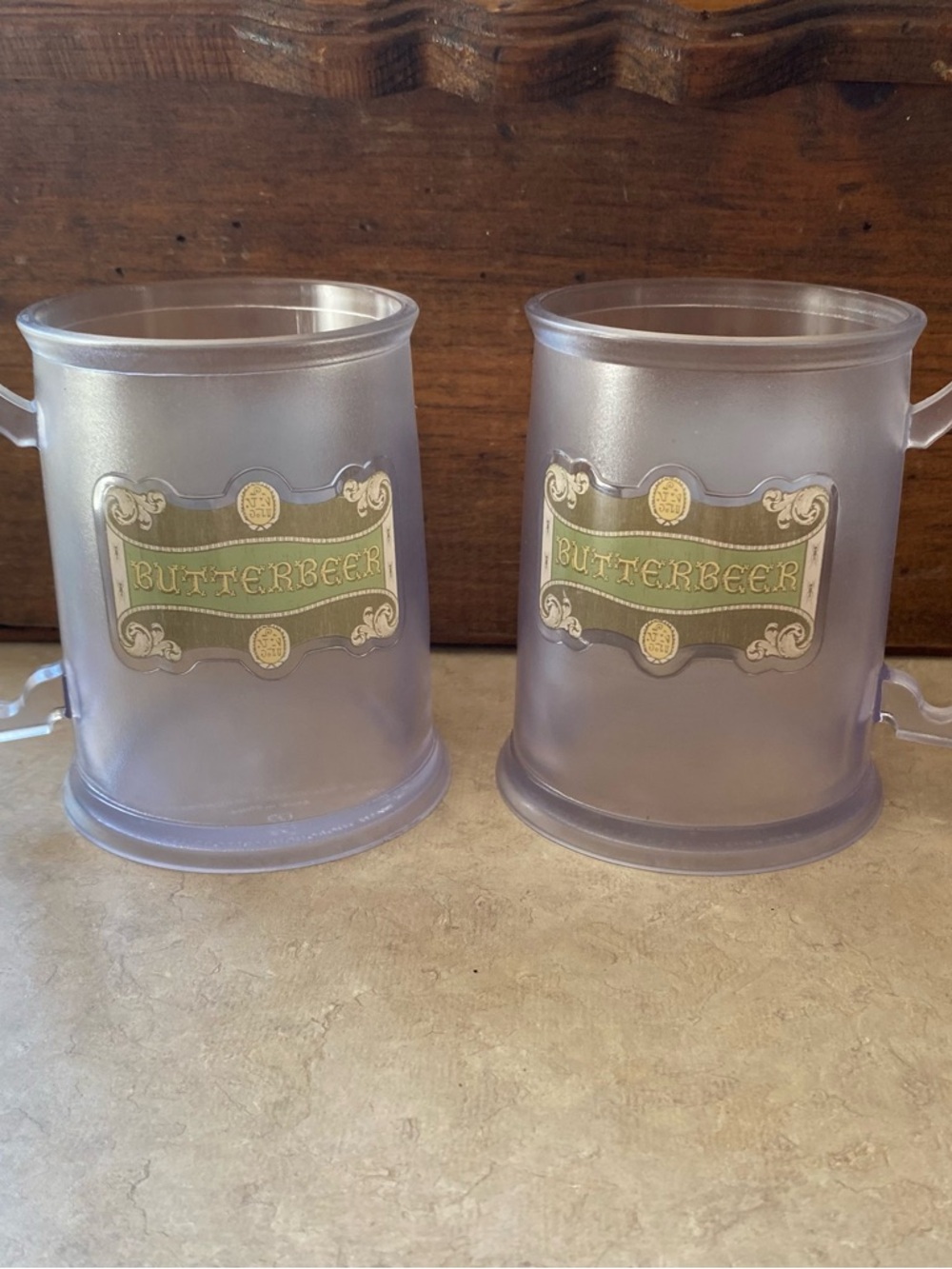 Wizarding World of Harry Potter Universal Studios Butter Beer Mug Plastic Cups